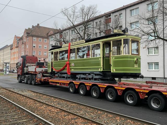 Der Zeppelinwagen 144 hat am 10. November Nürnberg in Richtung Krakau verlassen.  | Foto: Tobias Schneider