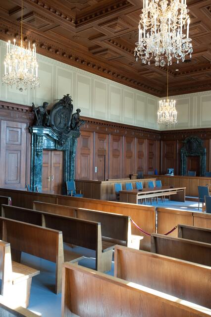 Der Saal heute. Museen der Stadt Nürnberg, Memorium Nürnberger Prozesse. 

 | Foto: Christine Dierenbach