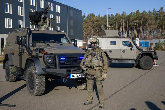 Die neuen gepanzerten Fahrzeuge für Bayerns Polizei.