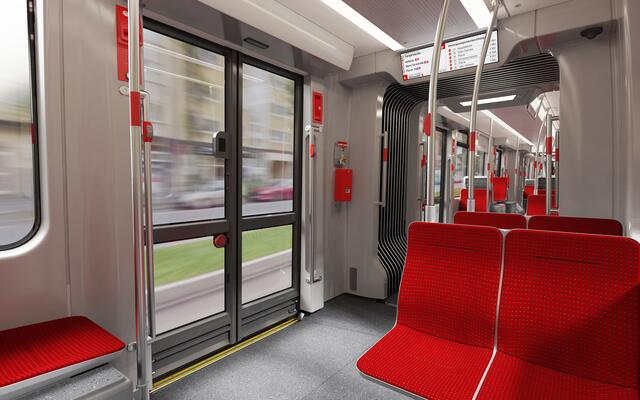Designstudie der neuen Straßenbahnen für Nürnberg. | Foto: VAG – ergon3