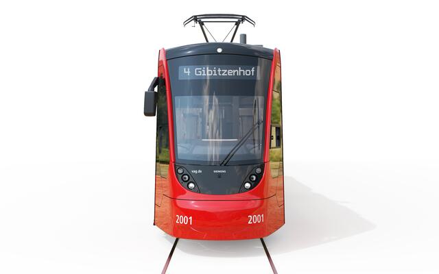 Designstudie der neuen Straßenbahnen für Nürnberg. | Foto: VAG – ergon3