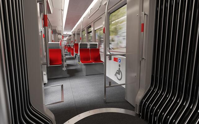 Designstudie der neuen Straßenbahnen für Nürnberg. | Foto: VAG – ergon3