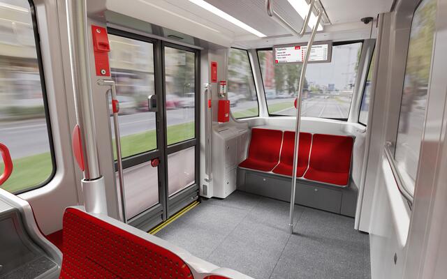 Designstudie der neuen Straßenbahnen für Nürnberg. | Foto: VAG – ergon3