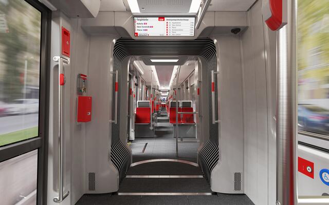 Designstudie der neuen Straßenbahnen für Nürnberg. | Foto: VAG – ergon3