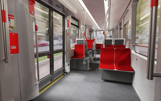 Designstudie der neuen Straßenbahnen für Nürnberg. | Foto: VAG – ergon3