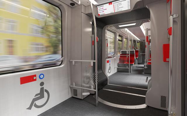 Designstudie der neuen Straßenbahnen für Nürnberg. | Foto: VAG – ergon3