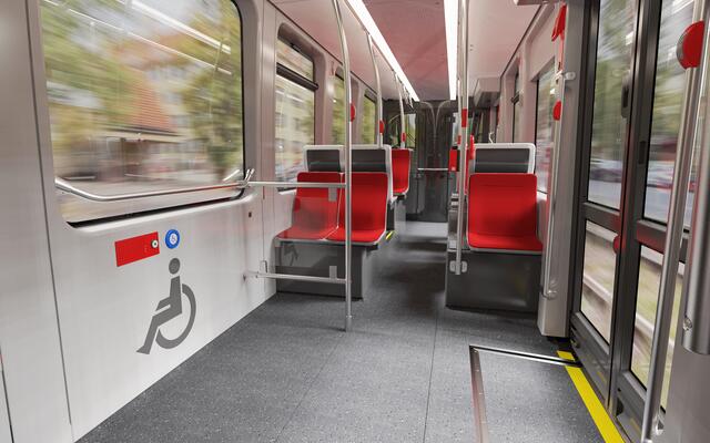 Designstudie der neuen Straßenbahnen für Nürnberg. | Foto: VAG – ergon3