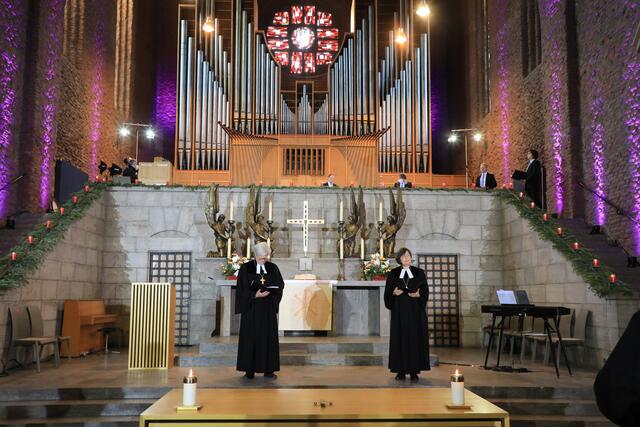 Die Gustav-Adolf-Gedächtniskirche in Nürnberg bot den Rahmen für den feierlichen Gottesdienst. | Foto: Udo Dreier
