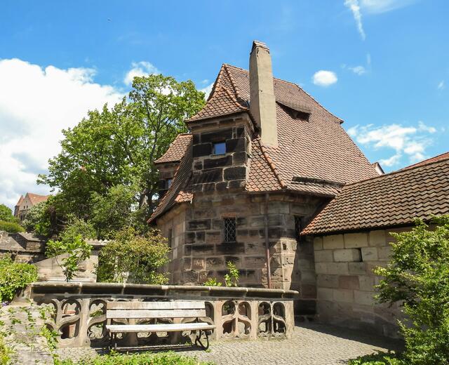Der Burggarten der Kaiserburg Nürnberg - ein wunderschönes Motiv.