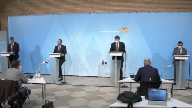 Pressekonferenz nach der Kabinettssitzung am 4. März 2021 | Foto: Screenshot/nf/bayern.de