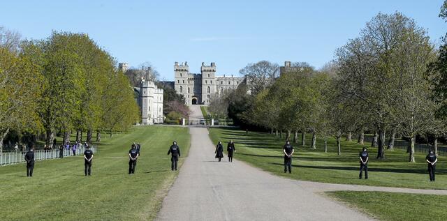 Trauerfeier und Beisetzung von Prinz Philip, Ehemann der britischen Königin Elizabeth II. , finden auf Schloss Windsor statt.  | Foto:  Frank Augstein/AP/dpa
