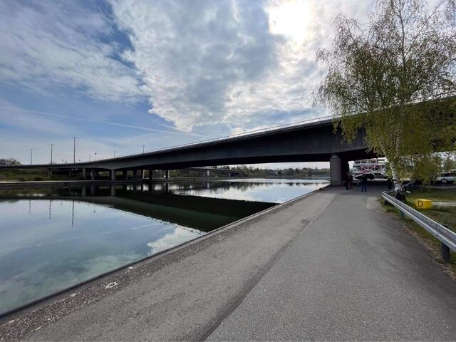 Die bisherige Frankenschnellwegbrücke über den Main-Donau-Kanal und die Südwesttangente. | Foto: André Winkel / Stadt Nürnberg