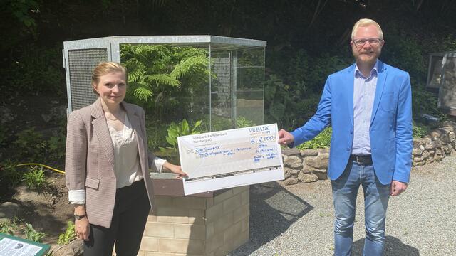 Anja Rudolphi und Frank Schirmer vom Freiland-Aquarium und -Terrarium Stein.