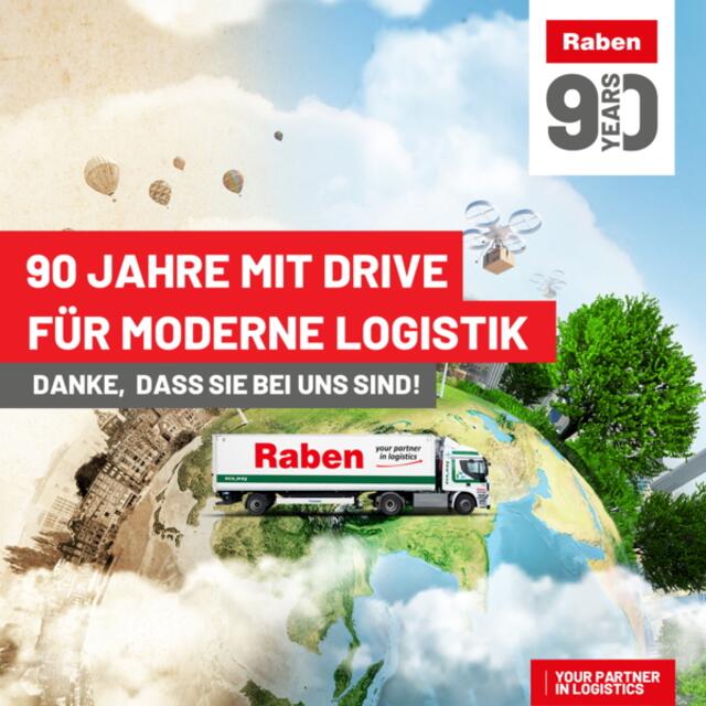 Der Logistikdienstleister Raben-Group feiert 90. Geburtstag. | Foto: Raben Group