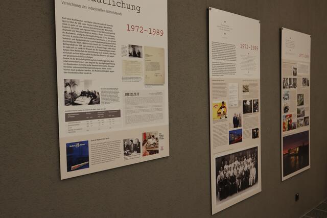 Wanderausstellung "Verdrängung, Enteignung, Neuanfang: Familienunternehmen in Ostdeutschland von 1945 bis heute" im Ludwig Erhard Zentrum. | Foto: Arthur Kreklau