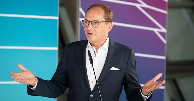 Spitzenkandidat Alexander Dobrindt. | Foto: Felix Schröder/dpa