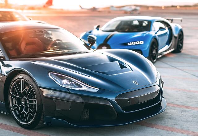 Rimac Nevera, Bugatti Chiron.
Foto: Auto-Medienportal.Net/Porsche