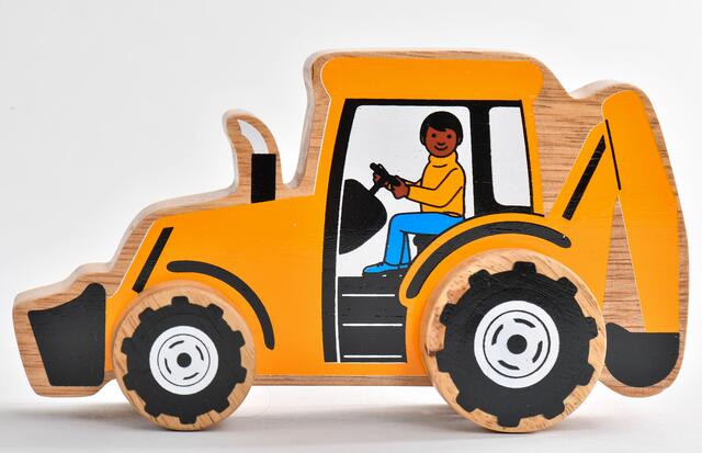 Antirassistischer Bagger, Firma Lanka Kade, Großbritannien.
Bildnachweis: Museen der Stadt Nürnberg, Spielzeugmuseum;  | Foto: Berny Meyer