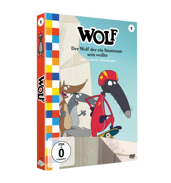 WOLF - Teil 1
Der Wolf der ein Stuntman sein wollte und weitere Abenteuer
Lustige 7-minütige Abenteuer für die Kleinen
Ab 10. September 2021 auf DVD | Foto: justbridge entertainment GmbH