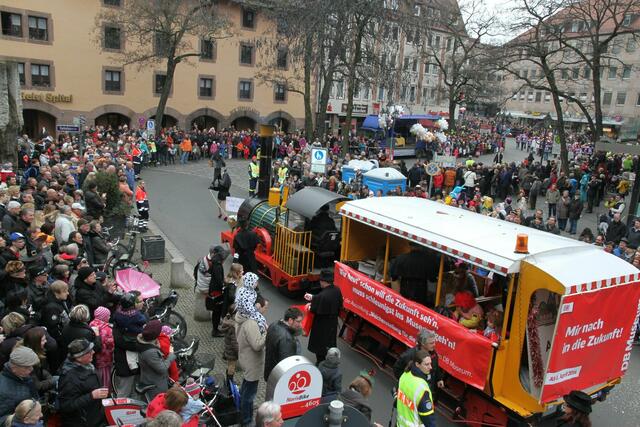 Nürnberger Faschingsumzug aus der Zeit vor Corona.  | Foto: bayernpress