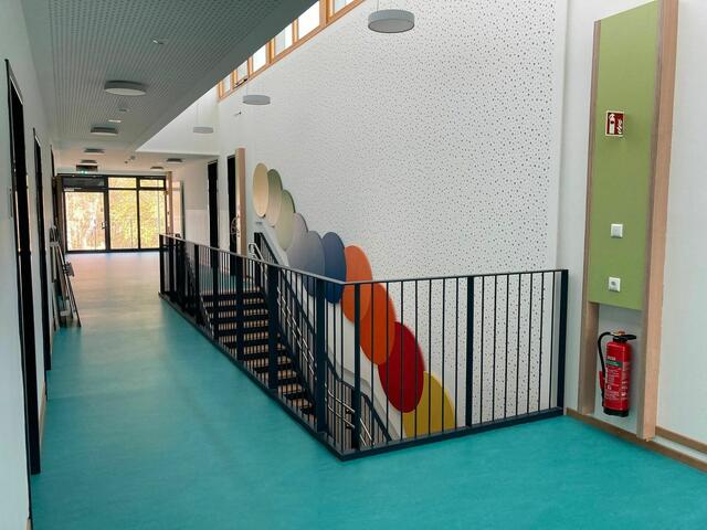 Innenansicht des neuen Regionalkindergartens in der Großreuther Straße.