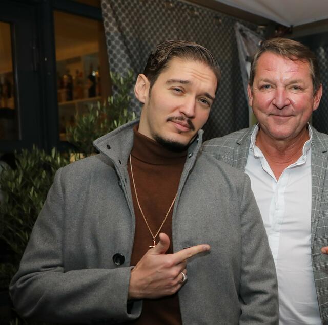 Coole Typen: Schauspieler und Wieder-Single Patrick Sass (li.) und Polizeidirektor Werner Meier. | Foto: Jürgen Friedrich