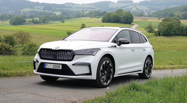 Skoda Enyaq iV Sportline 80x.
Foto: Auto-Medienportal.Net/Frank Wald