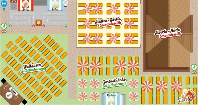 Lang ersehnte Kärwa-Stimmung kommt im ,,Festgartn" direkt vor der Außenbühne und in der angrenzenden ,,Gartnschänke" auf. Der Selbstbedienungs-Biergarten bietet Platz für 1.000 Gäste.  | Foto: roeschke&amp;roeschke GmbH