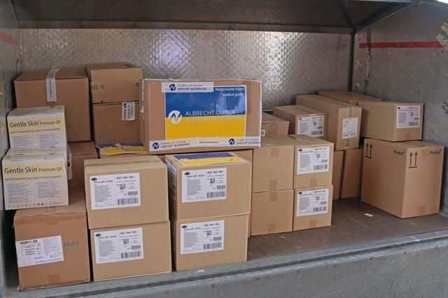 Airport Nürnberg fliegt Hilfsgüter für die Ukraine in Nürnberger Partnerstadt.  | Foto: Matthias Reumann/Airport Nürnberg