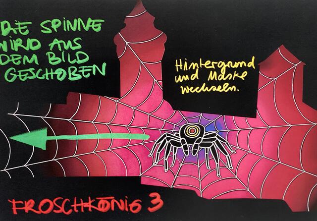 Entwürfe für die Burgprojektion von Sascha Banck.  | Foto: Nicole Fuchsbauer