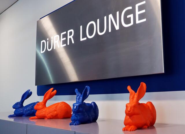 Dürer-Lounge am Aiport Nürnberg.