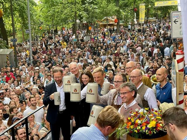 Eröffnung Erlanger Bergkirchweih 2022. | Foto: Peter Maskow