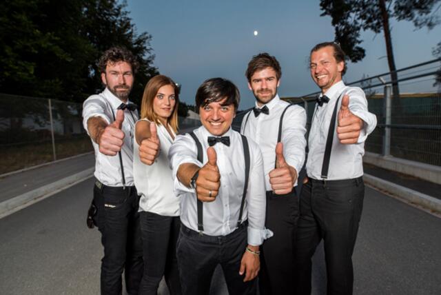 Die Pino Barone Band auf der Fürther Freiheit. | Foto: Vision Fürth / oh
