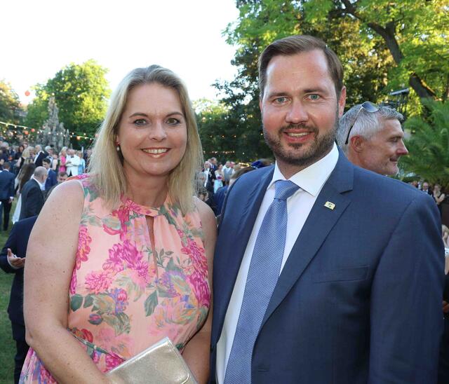 CSU-Landtagsabgeordneter Jochen Kohler mit Ehefrau Judith.