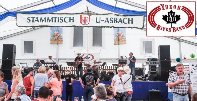Line-Dance mit der Yukon River Band. Ein Spektakel für das ganze Zelt. | Foto: Privat/oh