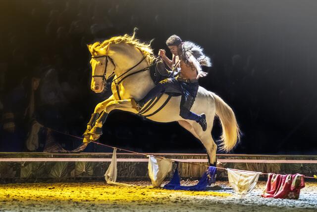 Trickreiter der Equipe Hasta Luego Academy. | Foto: © Cavalluna