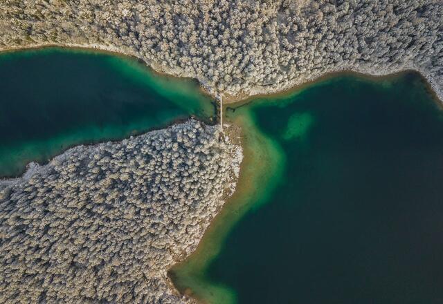 Sonderpreis „Botschaft“ von Andre Diedrich/Oberbayern – Brücke am Eibsee im Winter.  | Foto: Andre Diedrich