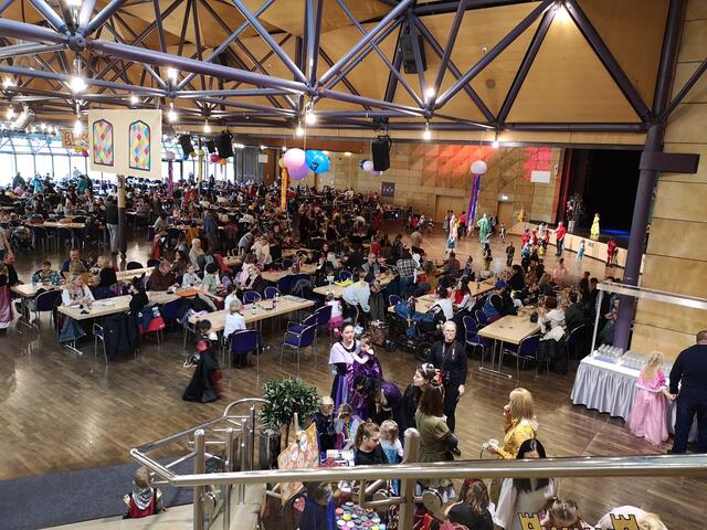 Kinderfasching "Abenteuer Afrika" in der Stadthalle Fürth, am 12. Februar 2023. Foto: Stadthalle Fürth