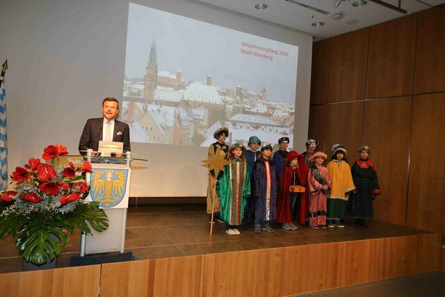 Impressionen vom Neujahrsempfang der Stadt Nürnberg. Foto: Udo Dreier