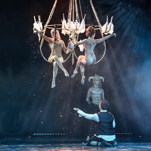 Foto: Circus of Fantasy, am Mittwoch 05.04.2023 um 19:30 Uhr in der Heinrich-Lades-Halle in Erlangen. Foto: Dominik Halamaek Showdesign