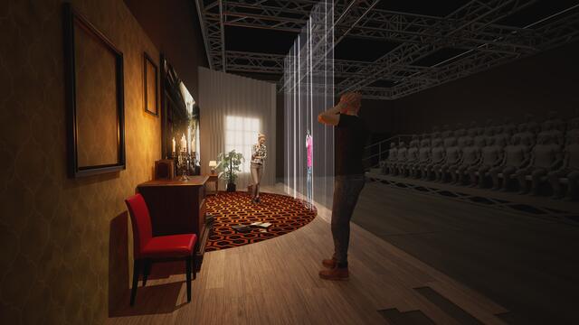 Im „Extended Reality Theater – XRT“ kann das Publikum des Schauspiels am Staatstheater Nürnberg zukünftig in virtuelle Theaterwelten eintauchen.  | Foto: AlexanderHunzek