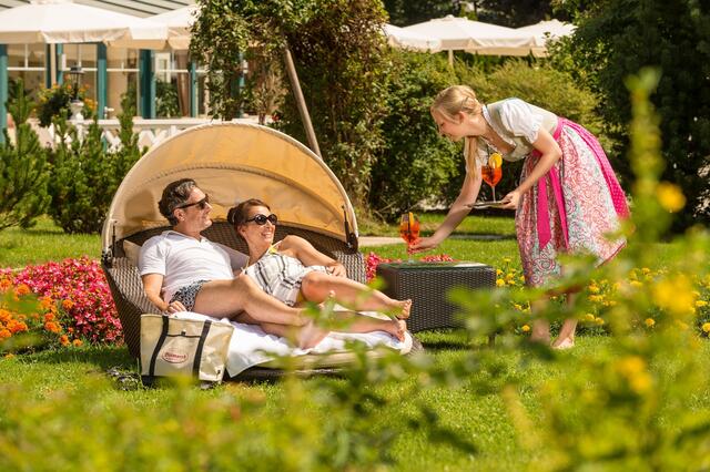 Sommerfeeling mit HERZ im 7000 qm großen Zaubergarten. | Foto: Verwöhnhotel Bismarck