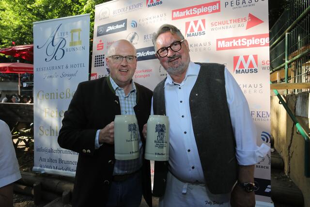 Impressionen von der "Wirtschafts- &amp; Presserunde am Berch" im Tucher-Keller auf der Erlanger Bergkirchweih 2023. | Foto: Jürgen Friedrich