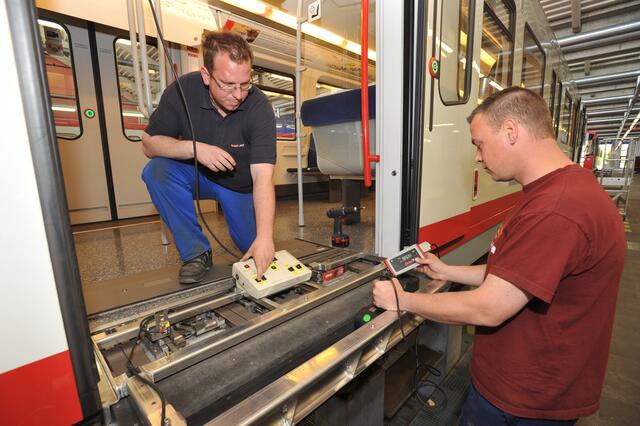 Vollautomatische U-Bahn Nürnberg, Spaltüberrückung.  | Foto: VAG – Claus Felix