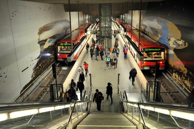 U-Bahnhof Nürnberg, Rathenauplatz.  | Foto: VAG – Claus Felix
