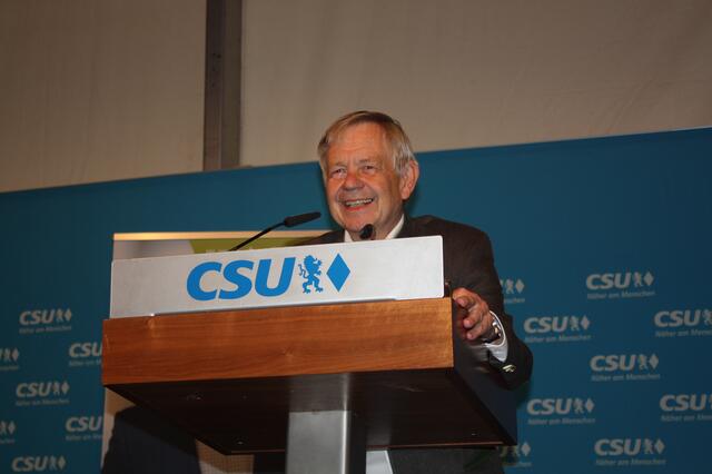 Karl Freller bei seiner Begrüßngsansprache. | Foto: Victor Schlampp