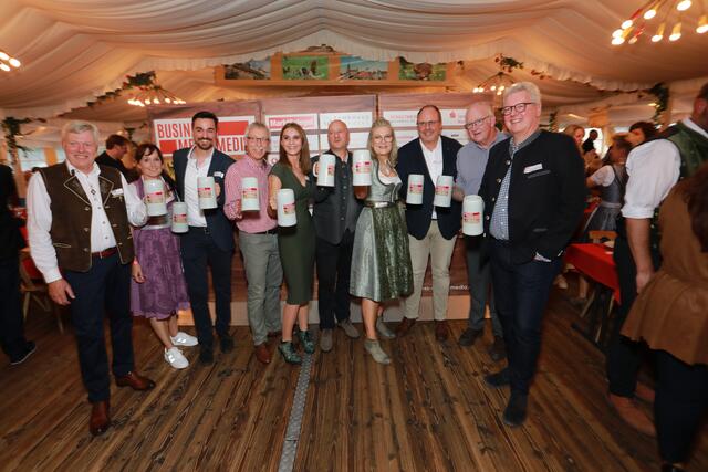 Foto: Impressionen vom Volksfest Stammtisch "Business meets Media" bei "Gigerlas" Lössel am 29. August 2023. Fotos: Jürgen Friedrich / Udo Dreier