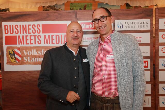 Foto: Impressionen vom Volksfest Stammtisch "Business meets Media" bei "Gigerlas" Lössel am 29. August 2023. Fotos: Jürgen Friedrich / Udo Dreier