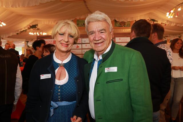Foto: Impressionen vom Volksfest Stammtisch "Business meets Media" bei "Gigerlas" Lössel am 29. August 2023. Fotos: Jürgen Friedrich / Udo Dreier