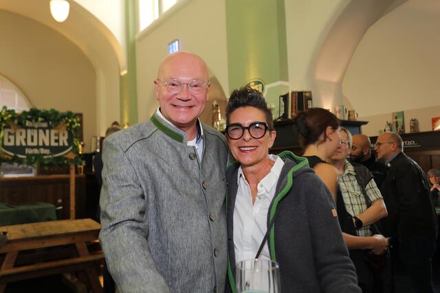 Foto: Jürgen Friedrich  -  Impressionen von der Bierprobe vor der Fürther Michaelis Kirchweih im Grüner Brauhaus.